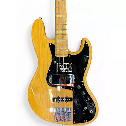 Used Fender Marcus Miller Signature Jazz Bass Natural Electric Bass Guitar Natural