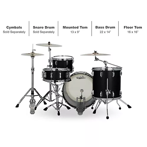 Ludwig Classic Oak 3-Piece Fab Shell Pack With 22