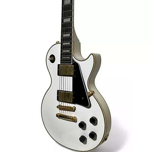 Used Epiphone Les Paul Custom Alpine White Solid Body Electric Guitar Alpine White