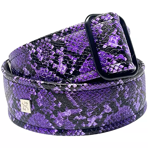 Get'm Get'm Electric Snake Guitar Strap White 2 in.