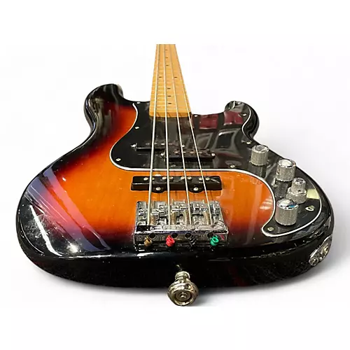 Used 2018 Fender Deluxe Active Precision Bass 3 Tone Sunburst Electric Bass Guitar 3 Tone Sunburst
