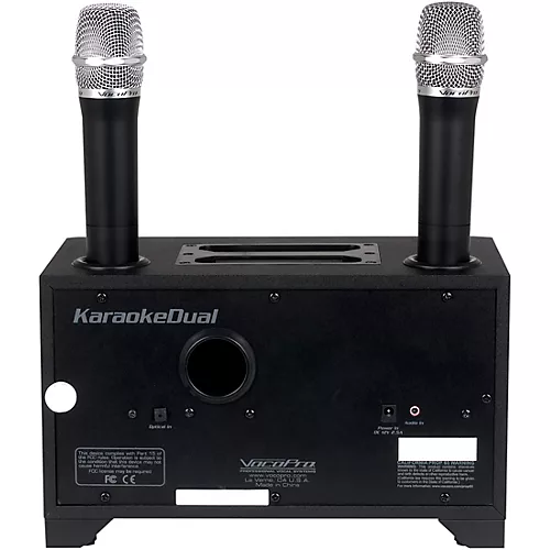 VocoPro KaraokeDual-Plus Karaoke System With Wireless Microphones and Bluetooth