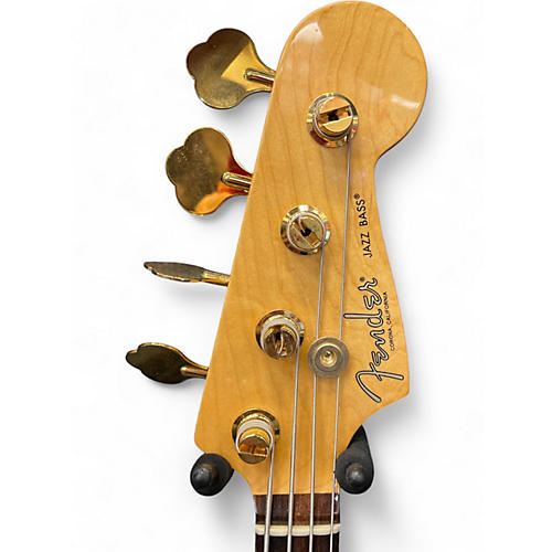 Used Fender 75th Anniversary Commemorative American Jazz Bass Bourbon Burst Electric Bass Guitar Bourbon Burst