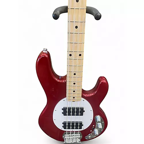 Used Sterling by Music Man sub string 5 bass maroon Electric Bass Guitar maroon