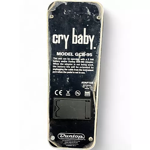 Used Dunlop GCB95 Original Crybaby Wah Effect Pedal