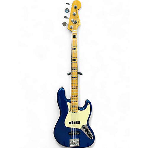 Used 2019 Fender American Ultra Jazz Bass Cobra Blue Electric Bass Guitar Cobra Blue