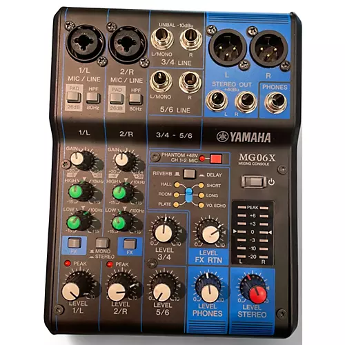 Used Yamaha MG06X Unpowered Mixer
