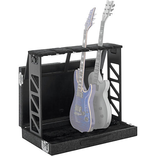 Gator GTRSTD4 Compact Rack Style Four (4) Guitar Stand that Folds Into Case