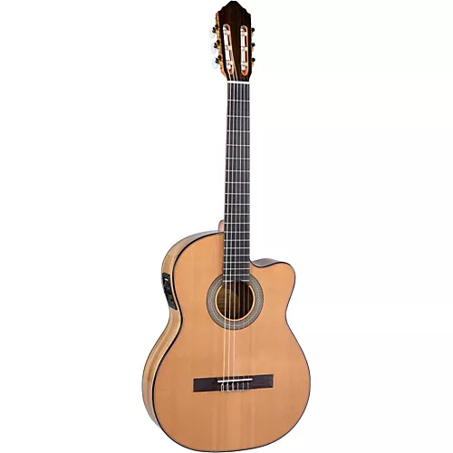 Lucero LC235SCE Acoustic-Electric Exotic Wood Classical Guitar Natural