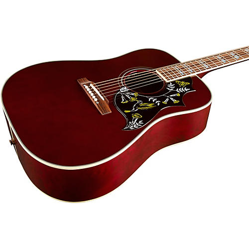 Gibson Hummingbird Standard 3A Quilt Limited-Edition Acoustic-Electric Guitar Wine Red