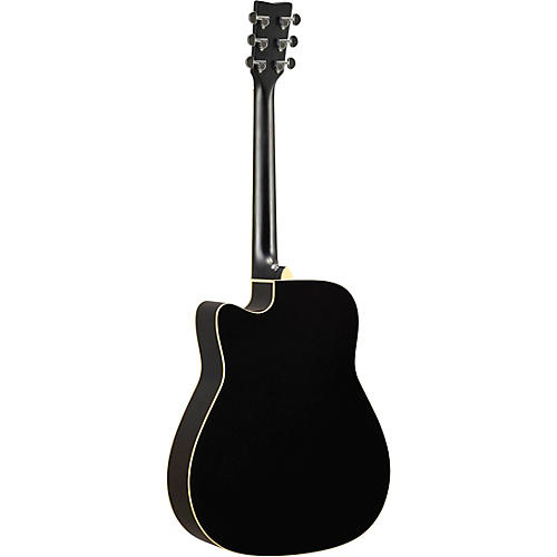 Yamaha FGC-TA TransAcoustic Dreadnought Cutaway Acoustic-Electric Guitar Black