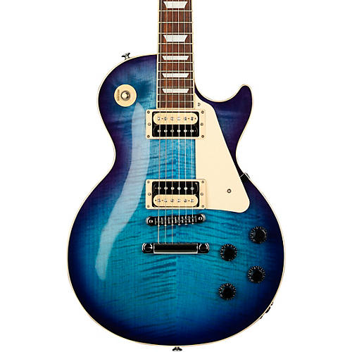 Gibson Les Paul Traditional Pro V AAA Flame Top Electric Guitar Ocean Water Perimeter