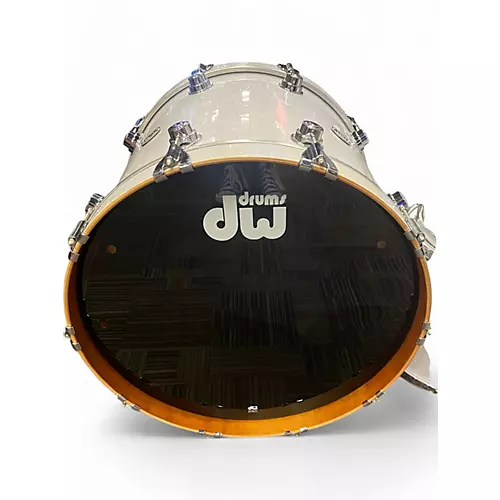Used DW 4 Piece Collector's Series Pearl White Drum Kit Pearl White