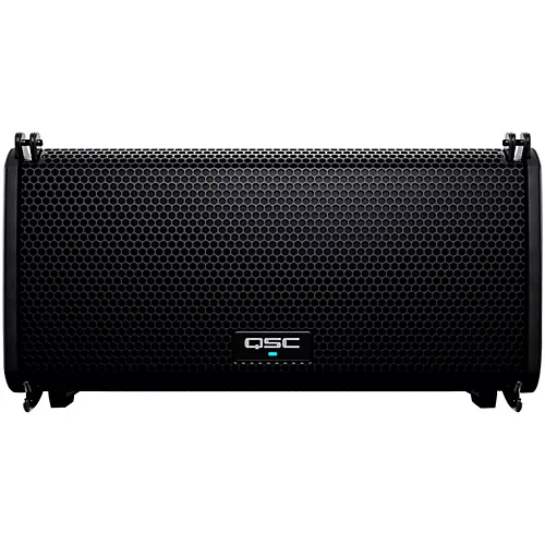QSC Four LA108 Ground Stack Active Line Array Speakers Package With Two KS212C Subwoofers