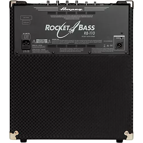 Ampeg Rocket Bass RB-110 50W 1x10 Bass Combo Amp Black and Silver