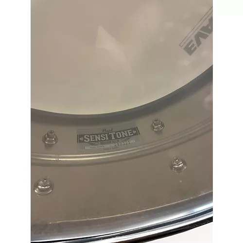 Used Pearl 5X14 Sensitone Snare Aluminum Drum Aluminum 8