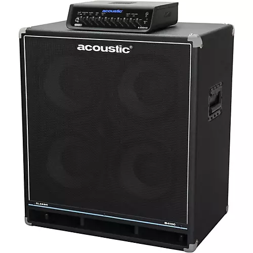 Acoustic B410C Classic 400W 4x10 Bass Speaker Cabinet Black