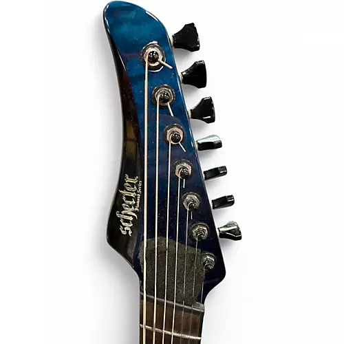 Used Schecter Guitar Research REAPER 7 MS ELITE Deep Ocean Blue Solid Body Electric Guitar Deep Ocean Blue