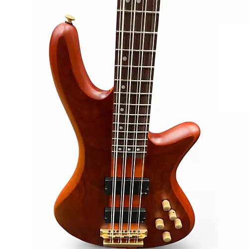 Used Schecter Guitar Research studio 8 Natural Electric Bass Guitar Natural