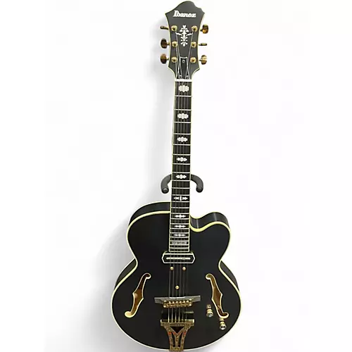 Used Ibanez PM3C-BKL Black Low Gloss Hollow Body Electric Guitar Black Low Gloss