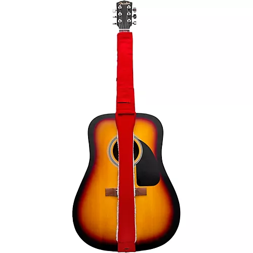 String Sling Guitar Strap With Strap Locks and Pick Pack Red