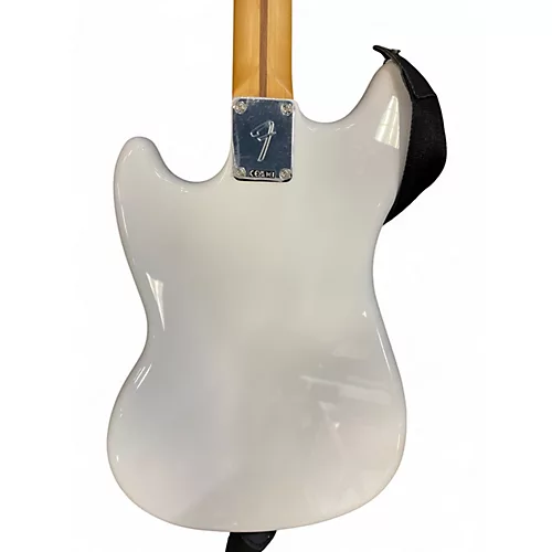 Used Fender Player Mustang Bass PJ Olympic White Electric Bass Guitar Olympic White