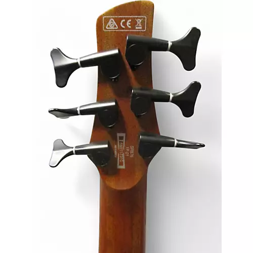 Used 2018 Ibanez SR876 Brown Topaz Burst Electric Bass Guitar Brown Topaz Burst