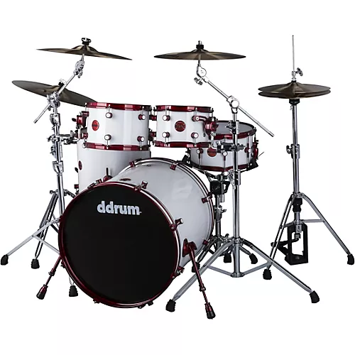 Open-Box ddrum Reflex White with Red Shell Hardware Condition 1 - Mint White/Red