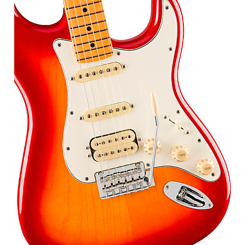 Fender Player II Stratocaster HSS Chambered Ash Body Maple Fingerboard Electric Guitar Aged Cherry Burst