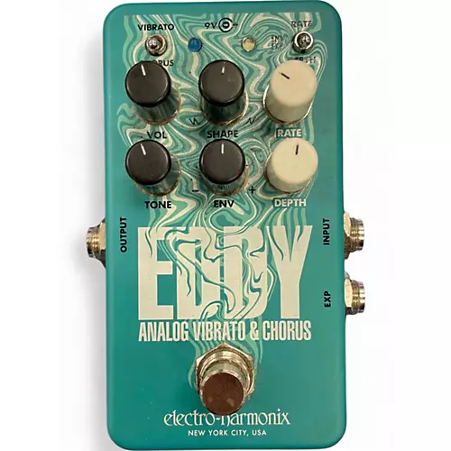 Used Electro-Harmonix Eddy Analog Vibrato & Chorus Effect Pedal