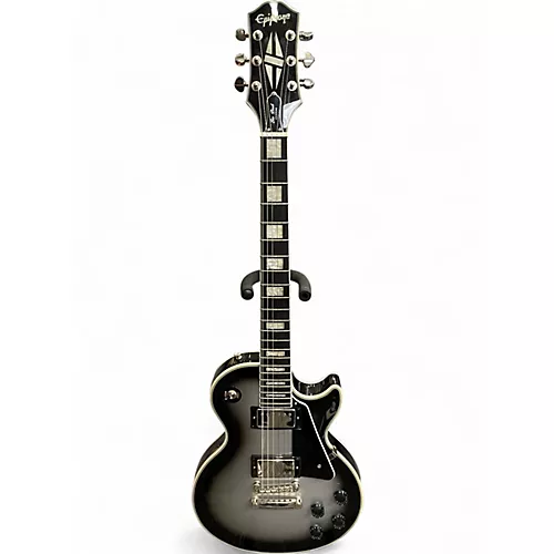 Used Epiphone Les Paul Custom Silverburst Solid Body Electric Guitar Silverburst