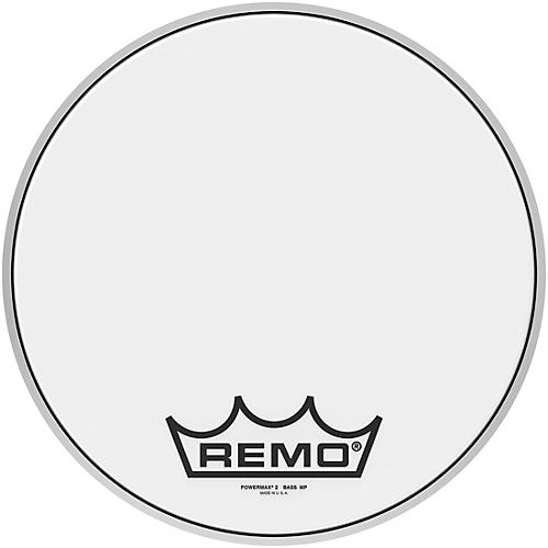 Remo Powermax 2 Ultra White Crimplock Bass Drum Head 20 in.