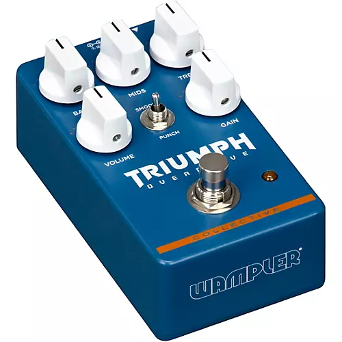 Wampler Collective Triumph Overdrive Effects Pedal Blue