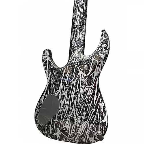 Used Schecter Guitar Research C7 Silver Mountain Silver Mountain Solid Body Electric Guitar Silver Mountain