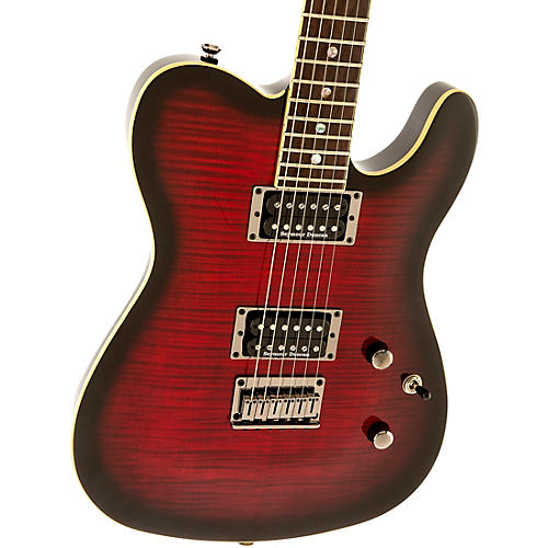 Fender Special-Edition Custom Telecaster FMT HH Electric Guitar Transparent Crimson