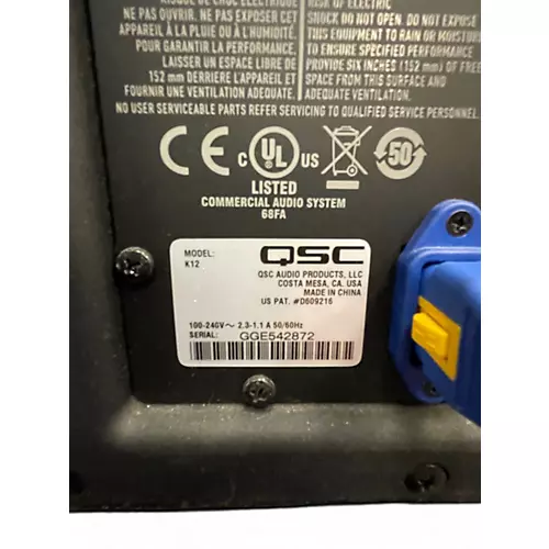 Used 2010 QSC K12 Powered Speaker