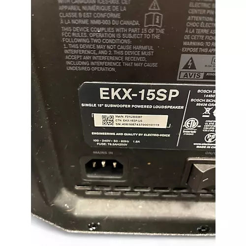 Used Electro-Voice EKX15SP Powered Subwoofer