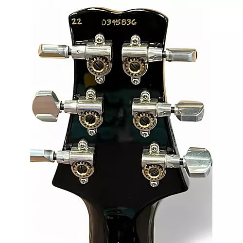 Used 2022 PRS Santana Signature Black Gold Burst Solid Body Electric Guitar Black Gold Burst