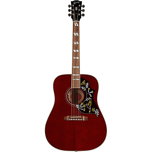 Gibson Hummingbird Standard 3A Quilt Limited-Edition Acoustic-Electric Guitar Wine Red