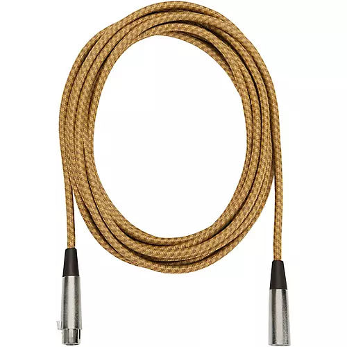 Musician's Gear Tweed Lo-Z Woven XLR Mic Cable Gold 20 ft.
