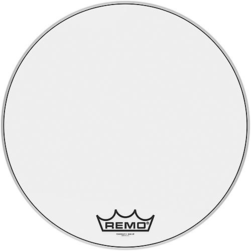 Remo Powermax 2 Ultra White Crimplock Bass Drum Head 20 in.