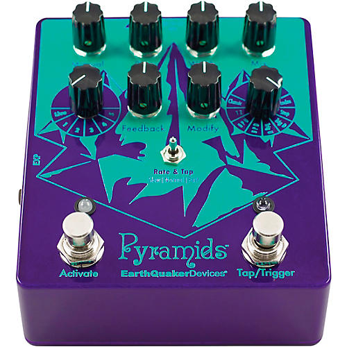 EarthQuaker Devices Pyramids Stereo Flanger Effects Pedal