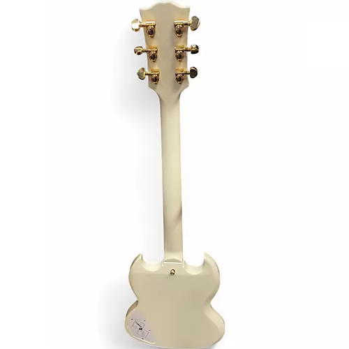 Used Epiphone Inspired by Gibson Custom 1963 Les Paul SG Custom With Maest Classic White Solid Body Electric Guitar Classic White