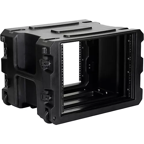 Gator G-Pro Roto Mold Rolling Rack Case Black 8 Space