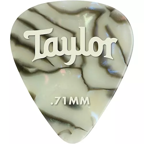 Taylor Celluloid 351 Picks, Abalone .46 mm 12 Pack