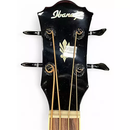 Used Ibanez AEB10BE Black Acoustic Bass Guitar Black