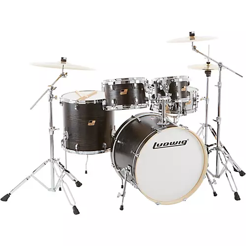 Ludwig BackBeat Elite 5-Piece Complete Drum Set With 22