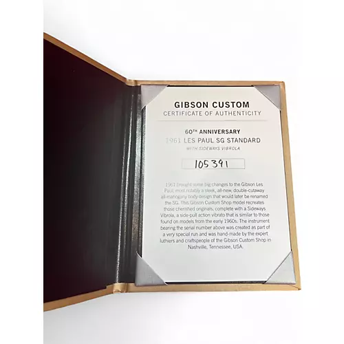 Used Gibson Les Paul SG Standard 60th Anniversary Cherry Solid Body Electric Guitar Cherry