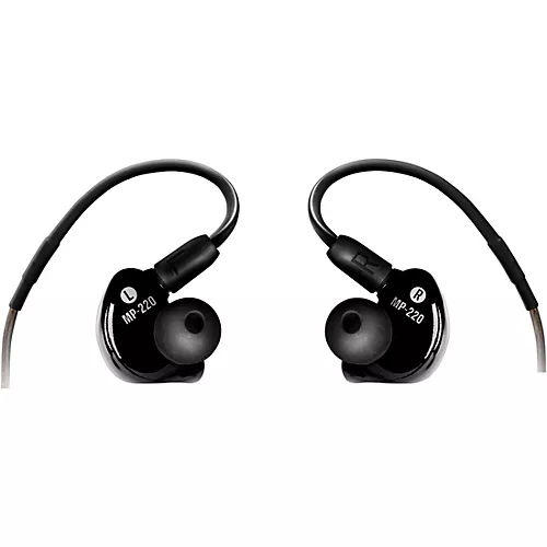 Mackie MP-220 Dual Dynamic Driver Professional In-Ear Monitors Black