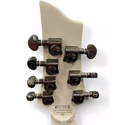 Used Schecter Guitar Research Hellraiser C7 Floyd Rose White Solid Body Electric Guitar White